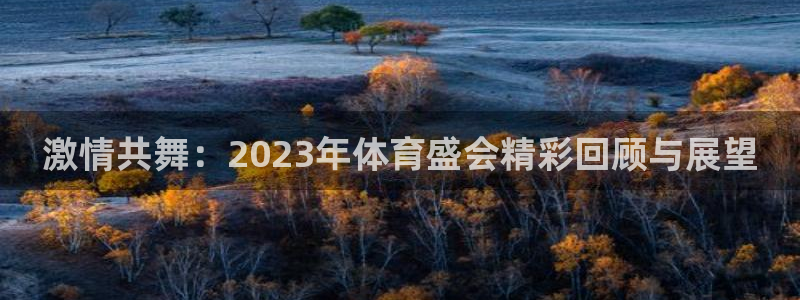 欧亿体育官方正版app新能源:激情共舞:2023年体育盛会精